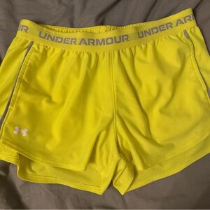 Under Armour Yellow Women's Shorts